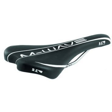 Седло велосипедное M-Wave Comp II, спорт, 265г, 268х134мм, черно-белое, 5-251011
