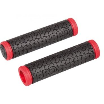 Грипсы велосипедные PRO Arrow, 30x125мм, (черно/красные, PRGP0012)