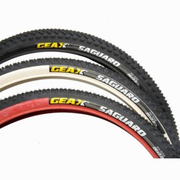 Фото Покрышка велосипедная GEAX Saguaro , rigid, 26x2.0, red/black/black, 112.3SG.23.50.211TG