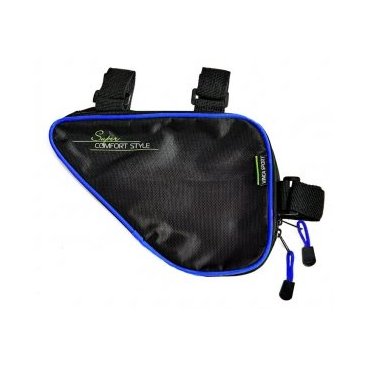 Фото Сумка под раму велосипеда Vinca Sport, карман для телефона внутри сумки, 270*220*65мм, синий кант, FB 05-1 NEW blue