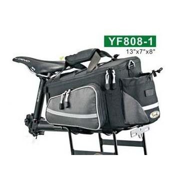 Фото Велосумка на багажник TBS, 3 секции, подходит для багажника, YF808-1
