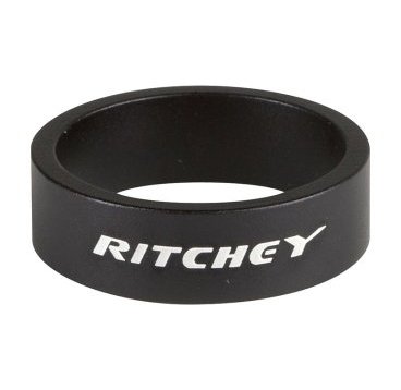 Кольцо проставочное RITCHEY, 1-1/8"х10мм, чёрное, алюминий, комплект 10 штук, PRD14637