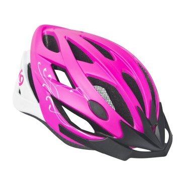Фото Велошлем женский KELLYS DIVA, матовый розово/белый, Helmet DIVA