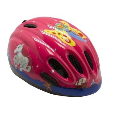 Велошлем Etto Ettino,  детский, цвет розовый с рисунком "пони, фея" Fantasi, размер XS, 304142
