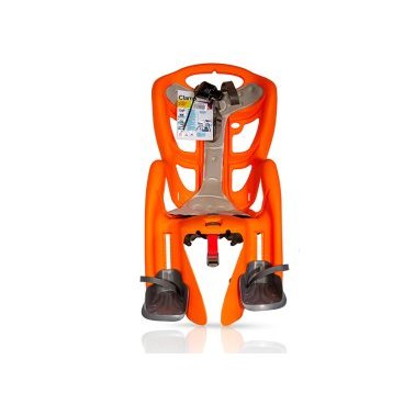 Детское велокресло BELLELLI Pepe Clamp, на багажник, оранжевое, до 7лет/22кг, 01PPM00011