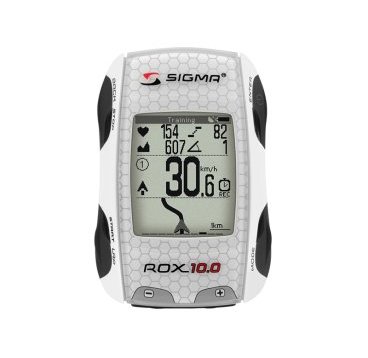 Велокомпьютер SIGMA ROX 10.0 GPS BASIC, беспроводной, белый, арт.01003