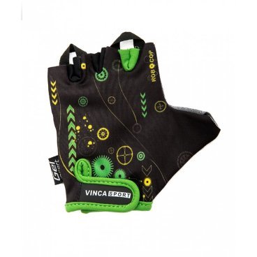 Фото Велоперчатки детские Vinca sport, черные, VG 936 child robocop