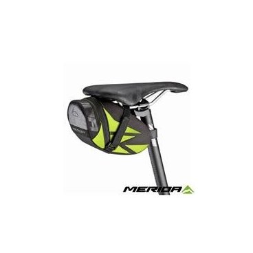Велосумка подседельная Merida 11.5*5.7*8.3 cm, крепление на ремешке, черно-зеленый, 2276003357