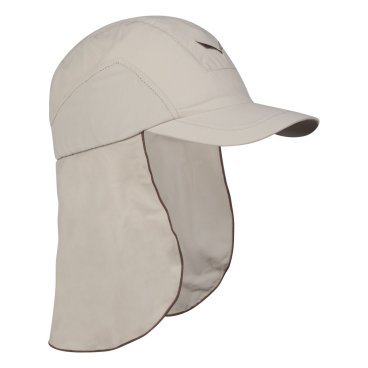 Велобейсболка Salewa 2016 PUEZ (SUN PROT) NECK GAIT CAP, белая, размер: L/60, 24735_7200