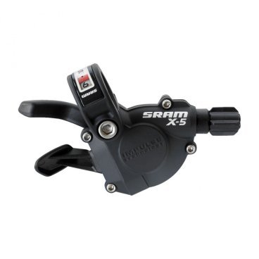 Фото Манетка передняя велосипедная Front SRAM X5 Trigger, 3 скорости, черный, 00.7015.198.020
