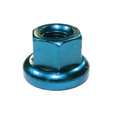 Фото Гайка MR.CONTROL M-FXS, для оси Fix Gear, закалённая сталь, M 10 X 1.0, L:14,6 мм, синяя, M-FXS