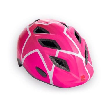 Велошлем детский MET Genio Pink Stars, розовый