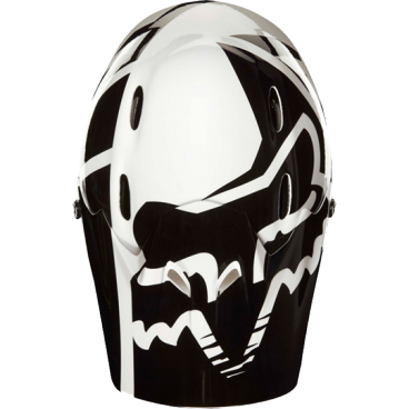 Козырек к шлему Fox Rampage Race Visor, бело-черный, пластик, 20303-058-OS
