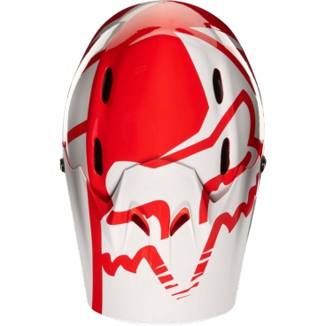 Фото Козырек к шлему Fox Rampage Race Visor, красно-белый, пластик, 20303-054-OS