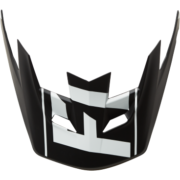 Козырек к шлему Fox Rampage Pro Carbon Visor, бело-черный, пластик, 04119-058-OS