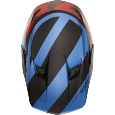 Козырек к шлему Fox Rampage Comp Creo Visor, сине-красный, пластик, 20302-149-OS