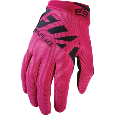 Велоперчатки женские Fox Ripley Gel Womens Glove, черно-розовые, 2017, 18476-285-S