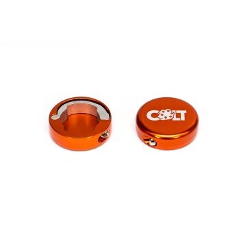 Фото Заглушки руля Colt Lock, пара, оранжевый, HY-ALC-105-5