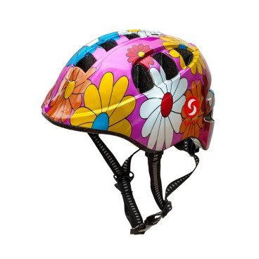 Велошлем детский SwiftBike, "цветы"