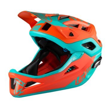 Фото Велошлем Leatt DBX 3.0 Enduro Helmet, оранжево-синий 2018, 1017110342