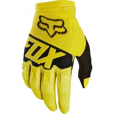 Велоперчатки подростковые Fox Dirtpaw Race Youth Glove, желтые, 2018, 19507-005-L