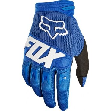 Фото Велоперчатки подростковые Fox Dirtpaw Race Youth Glove, синие, 2018, 19507-002-L