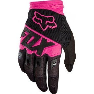 Фото Велоперчатки подростковые Fox Dirtpaw Race Youth Glove, черно-розовые, 2018, 19507-285-M