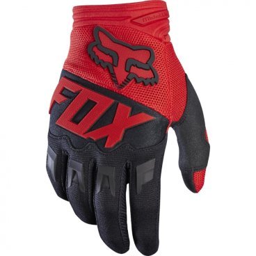 Фото Велоперчатки подростковые Fox Dirtpaw Youth Glove, красные, 2017, 17297-003-M