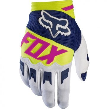 Велоперчатки подростковые Fox Dirtpaw Youth Glove, сине-белые, 2017, 17297-045-L