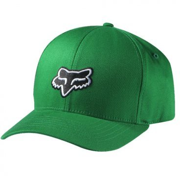 Фото Велобейсболка Fox Legacy Flexfit Hat Kelly, S/M, зеленый, 58225-313-S/M