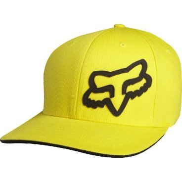 Фото Велобейсболка подростковая Fox Boys Signature Flexfit Hat, желтый, 68138-005-OS