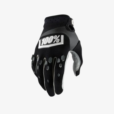 Фото Велоперчатки подростковые 100% Airmatic Youth Glove, черный, 2018, 10004-061-04