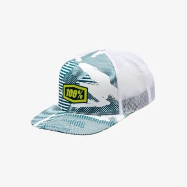 Бейсболка 100% Odyssey Trucker Hat, белый, 2018, 20057-000, 20057-000