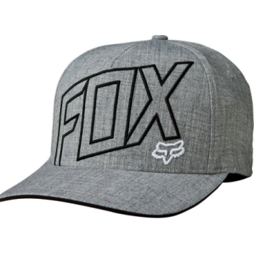 Фото Бейсболка Fox Three 60 Flexfit Heather, серый, 19559-040-L/XL