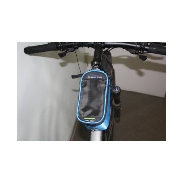 Сумка для велосипеда, Vinca Sport, 195х100х100мм, отделение для телефона, синяя.  FB 07-2 L blue