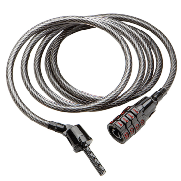 Велосипедный замок Kryptonite Cables Keeper тросовый, кодовый, 5 х 1200 мм, черный, 720018210214