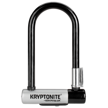 Фото Велосипедный замок Kryptonite KRYPTOLOK  MINI-7 + BRKT U-lock, на ключ, серый, 720018001980