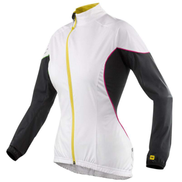 Куртка велосипедная MAVIC BELLISSIMA, женская, бело-черная, 327877