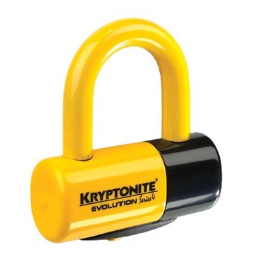 Фото Велосипедный замок Kryptonite U-locks Evolution Disc Lock, U-lock, на ключ, 14 х 48 х 54 мм , желтый, 66841