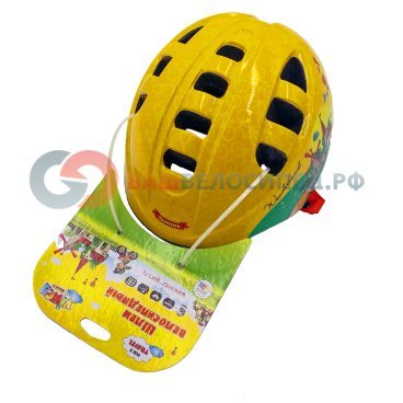Велошлем детский Vinca Sport VSH 9 travel, желтый, рисунок - "город"