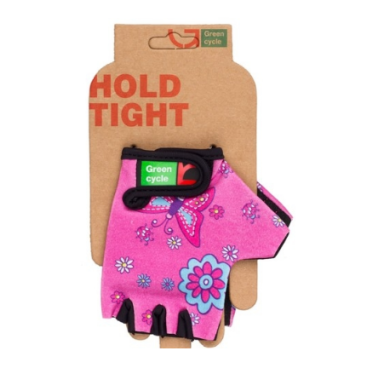 Велоперчатки детские Green Cycle NC-2338-2014, розовые