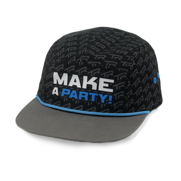 Велокепка TBC 5 Panel Camp Hat: Make a Party, Adjustable, Black, 2018, 01.18.99.9013