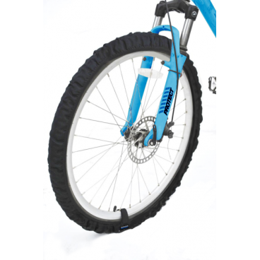 Фото Комплект эластичных чехлов COVA™ из 2-х штук на колеса для велосипеда, 26"-29", черный, FOP55551
