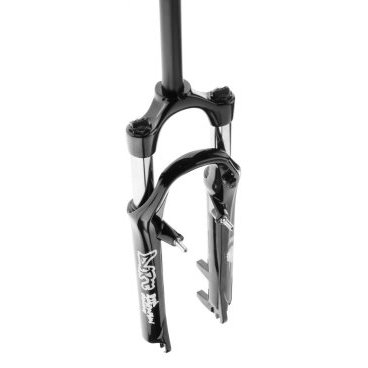 Фото Вилка велосипедная RST Dirt Т, 26"х 28,6, пружинно-эластомерная, 130мм, V+D, черная, 1-0055