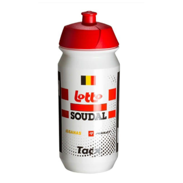 Фляга велосипедная Tacx Pro Teams Lotto-Soudal, 500 мл, бело-красный, T5749.08