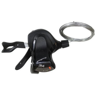 Манетка велосипедная SunRace Dual Lever Trigger M400 Right, 7S, Cable 2100mm, DLM400.R700.0S1