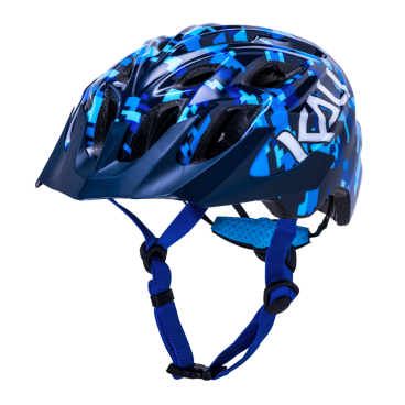 Шлем велосипедный подростковый KALI CHAKRA YOUTH, KIDS, CF, 21 отверстие, Pixel Blu, 02-20920212