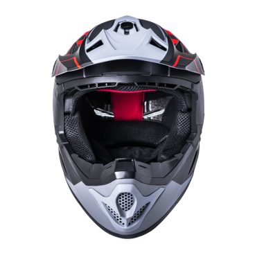 Шлем KALI Full Face DH/BMX KALI Zoka, 6 отверстий, Mat Blk/Red/Gry (черный-красный-серый), ABS, 02-10620125