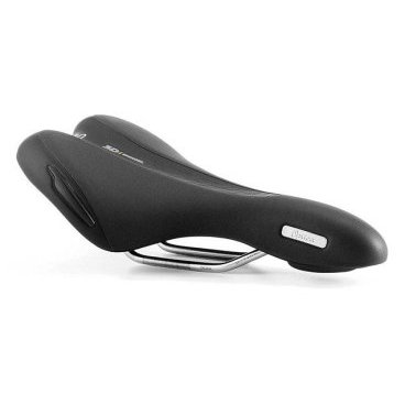 Фото Седло велосипедное Selle Royal Premium OPTICA Athletic, 3D Skingel, обивка Black Astrale, 280х157мм, 370г, unisex, чёрно