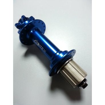 Фото Велосипедная втулка для фэтбайка Bitex, задняя, под кассету, эксцентрик, синий, FB-MTR-M10-197Blue_ShimST